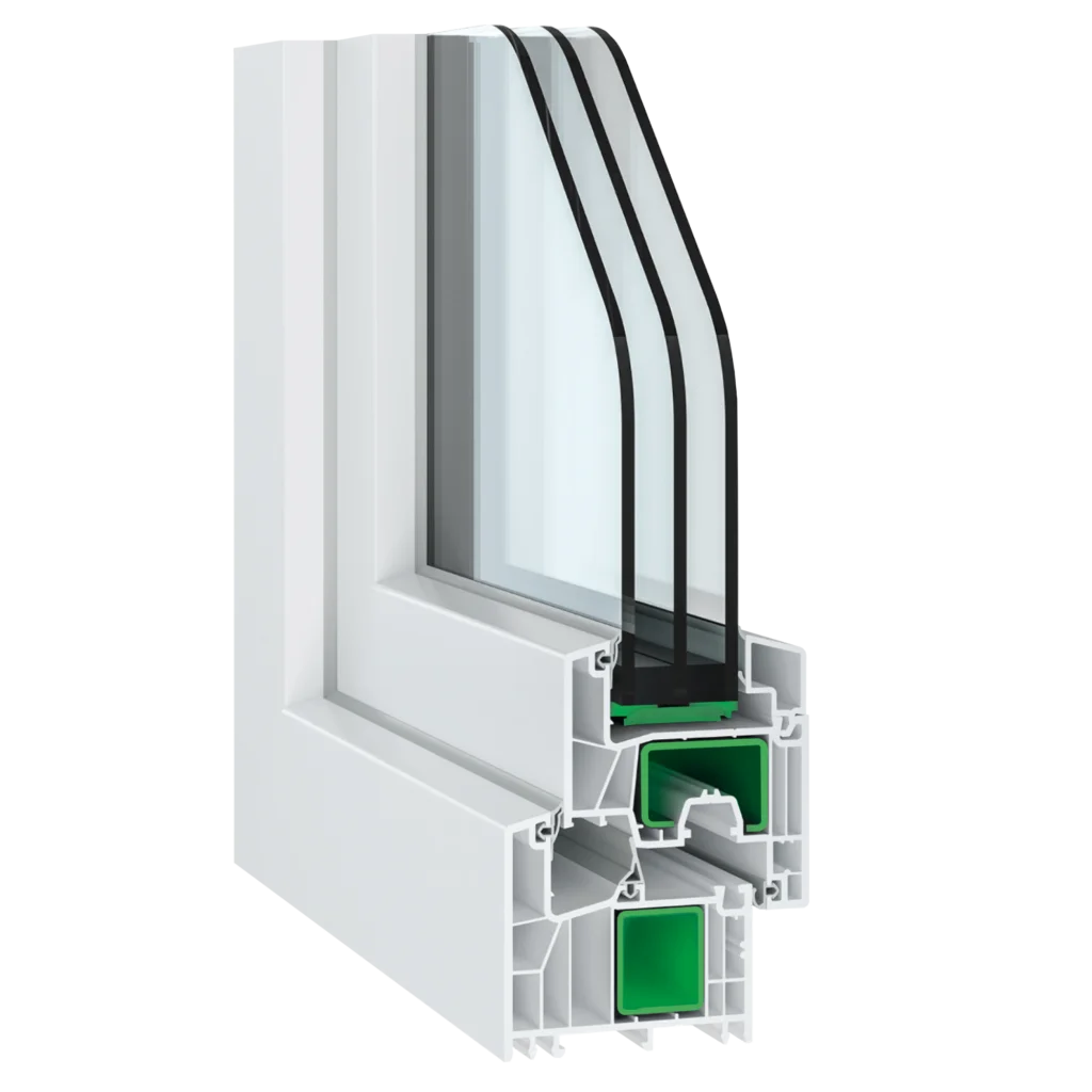 Profile of the Salamander greenEvolution 76 MD Window System
