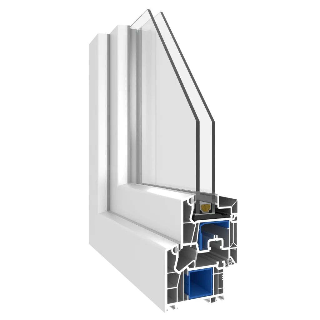 Profile of the VEKA 76 MD window system with high thermal insulation