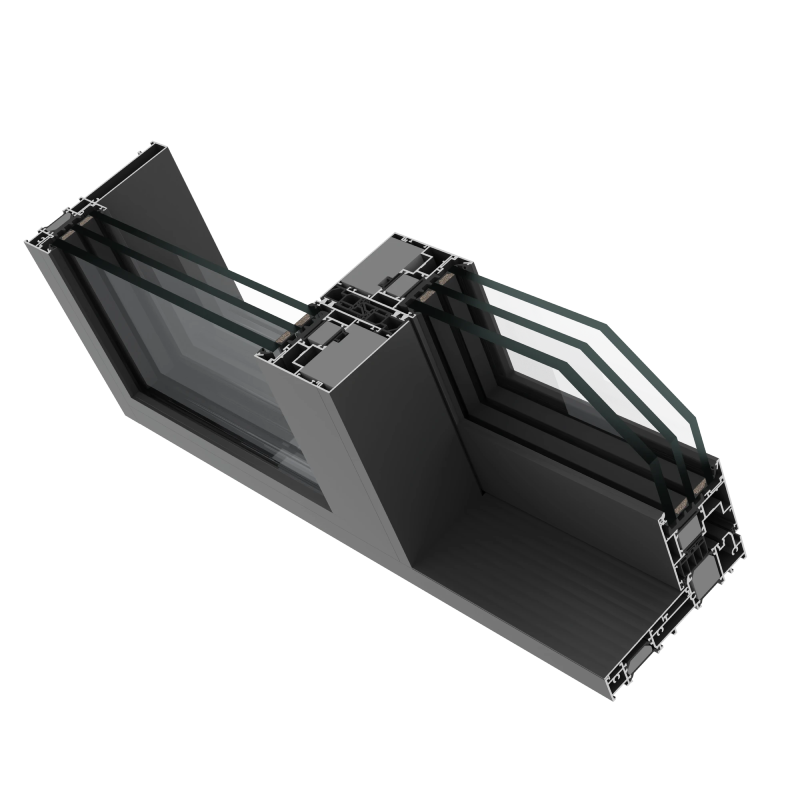 AS 178HS Modern – aluminum lift-and-slide system with a low threshold