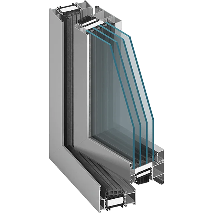 Aluminium-Fensterprofil MB-86N mit hoher Wärmedämmung