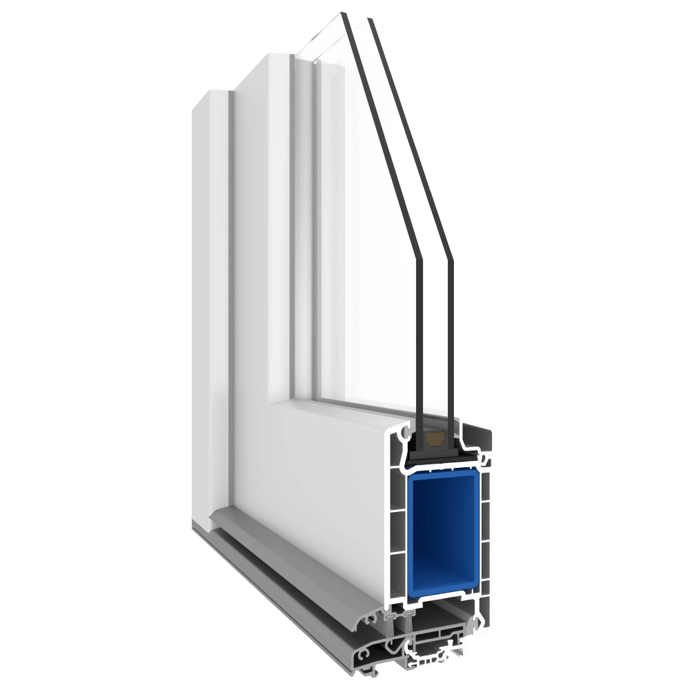 Profile of the VEKA 70 AD door system with a five-chamber design