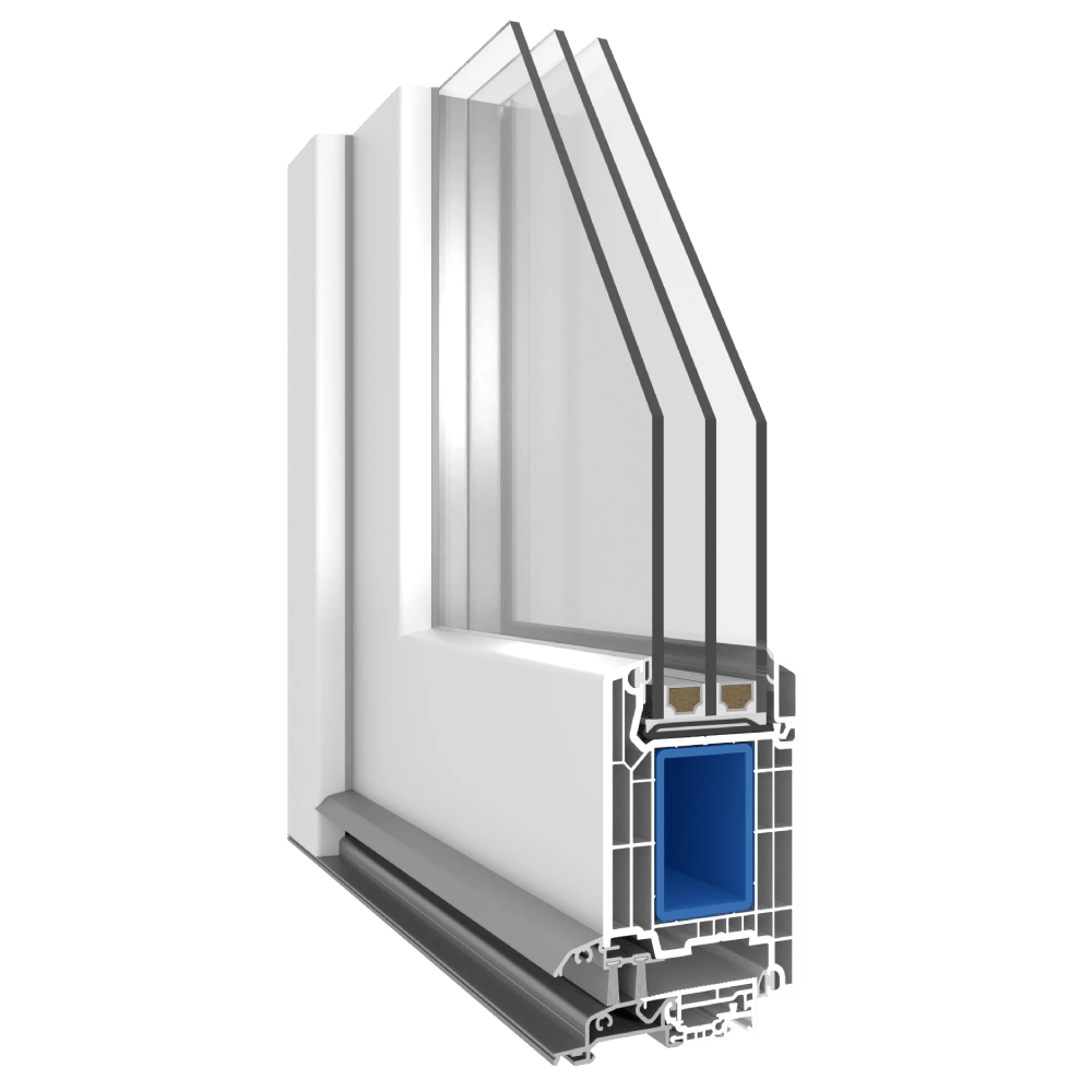Profile of the VEKA 82 MD door system with high thermal insulation