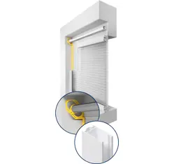 Unterputz-Fensterrollladen „Rolosa“ – Konstruktionsschnitt