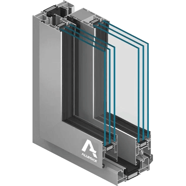 MB-79HS – aluminum lift-and-slide system for large glazed areas