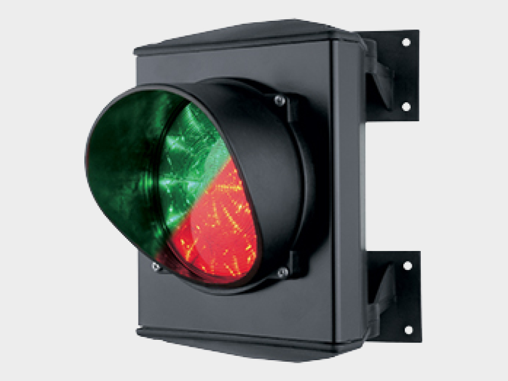 TrafficLight LED traffic signal for controlling vehicle entry.